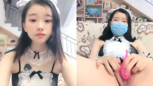 zb颜值不错萌妹子情趣女仆装道具自慰逼逼粉嫩