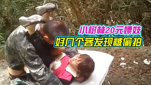 【小树林20元嫖妓偷拍系列】气质眼镜文化范卖淫女生意不错一连接了好几个客发现被偷拍